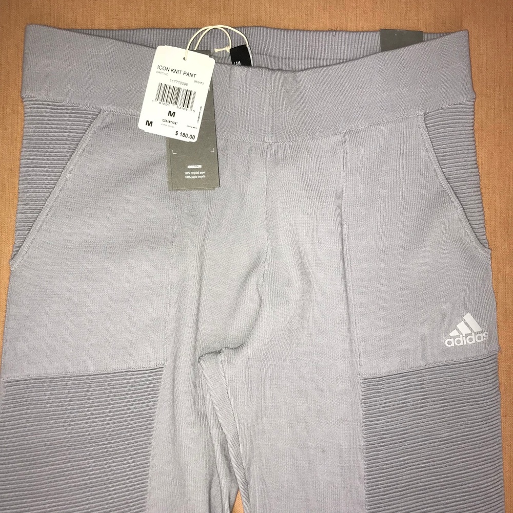 Adidas Icon Knit Pants Women's Sz L NWT - Picture 3 of 7
